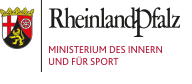 Logo Ministerium des Innern und für Sport Rheinland-Pfalz.