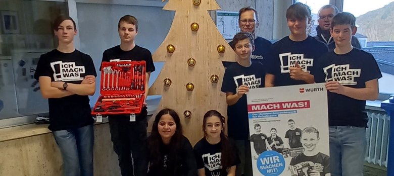 Das Team der Technik-AG der Realschule plus Cochem für das Projekt MACH WAS! 