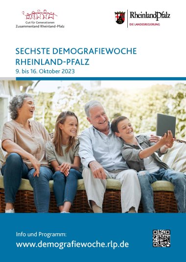Flyer der sechsten Demografiewoche Rheinland-Pfalz