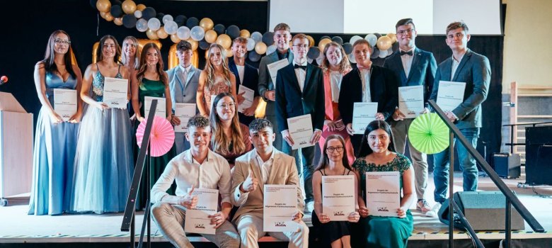 Gruppenfoto der Abschlussklasse 12a