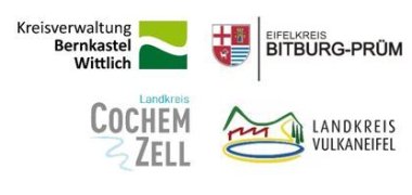 Logos der vier teilnehmenden Landkreise.