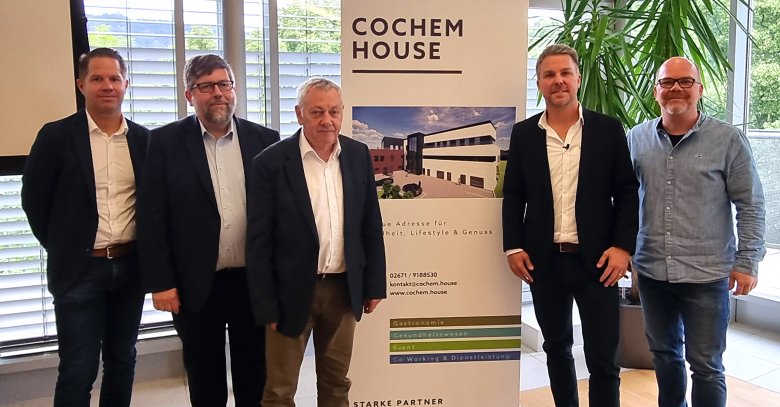 Gruppenfoto Pressekonferenz Cochem House