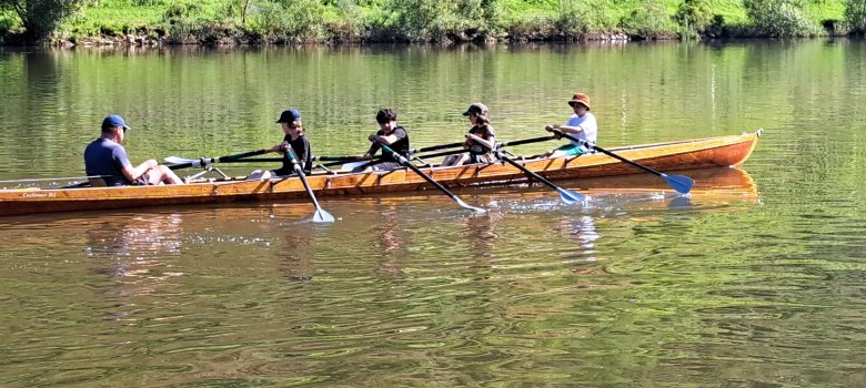 Ruderboot auf der Mosel