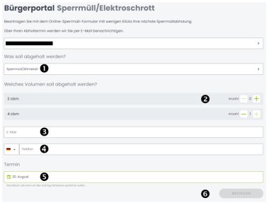 Bild zur Schritt-für-Schritt-Anleitung für die Sperrmülll-Anmeldung