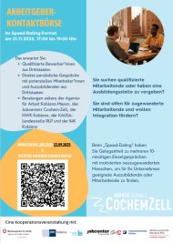 Speeddating DB Plakat