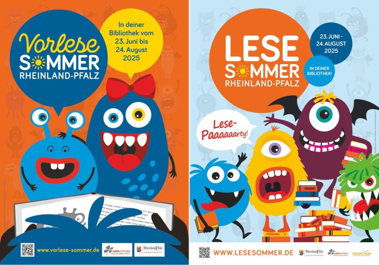 Plakat Lesesommer + Vorlesesommer 2025