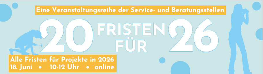 20 Fristen für 26 - Banner