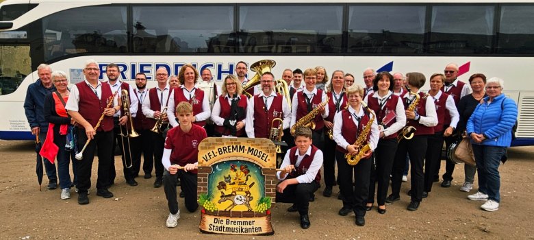 Gruppenbild Bremmer Stadtmusikanten Rheinland-Pfalz-Tag 2025