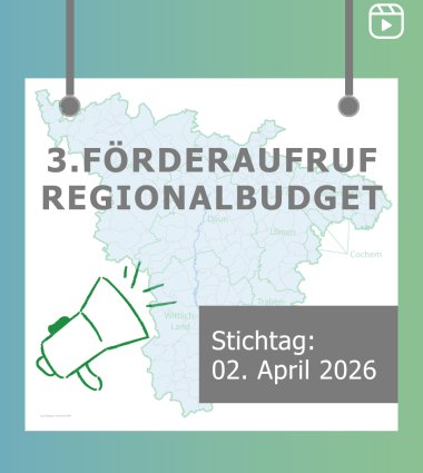 3. Förderaufruf Regionalbudget