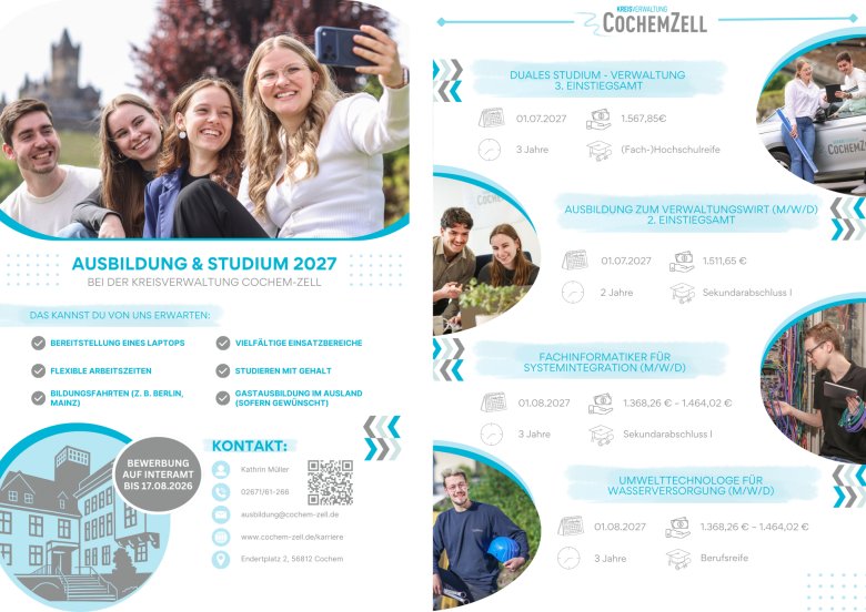 Ausschreibung Ausbildung / Studium 2027 - Grafik Landversion Homepage Ausschreibung Ausbildung / Studium 2027 - Grafik Landversion Homepage