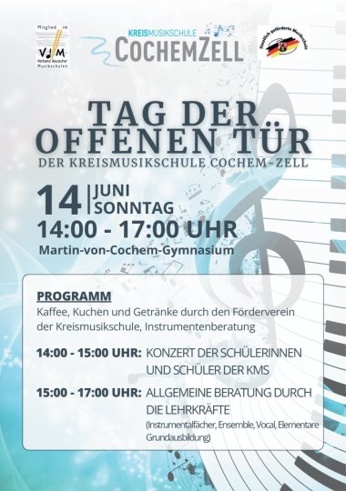Tag der offenen Tür Flyer KMS Hochformat