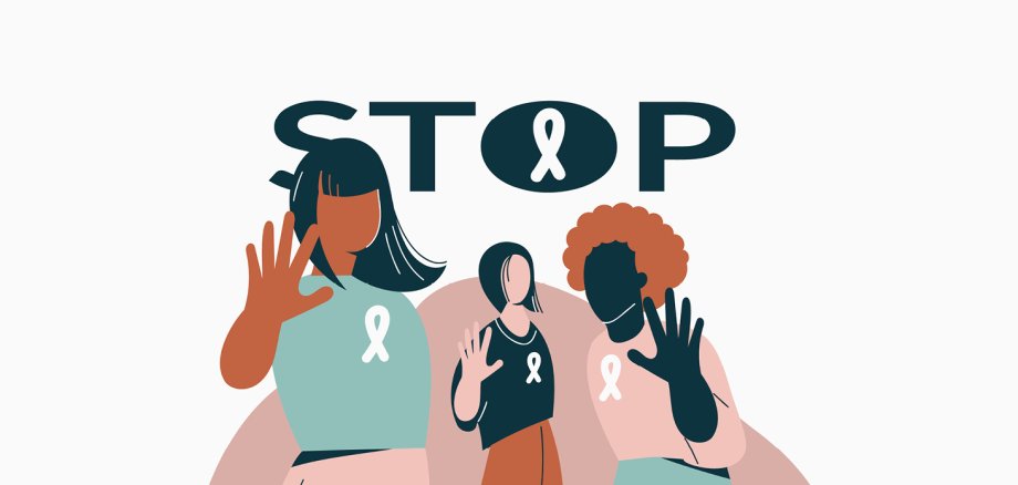 Symbolbild: Stop die Gewalt an Frauen