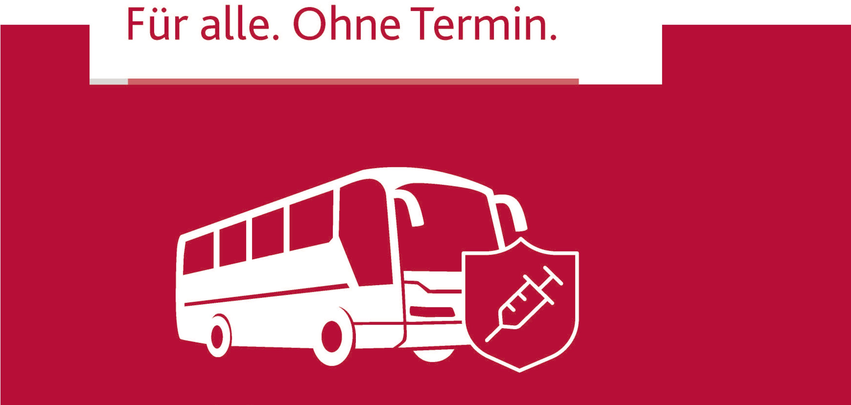 Plakat zum Impfbus. Plakat zum Impfbus.