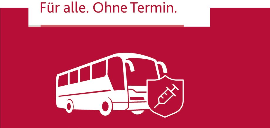 Plakat zum Impfbus.