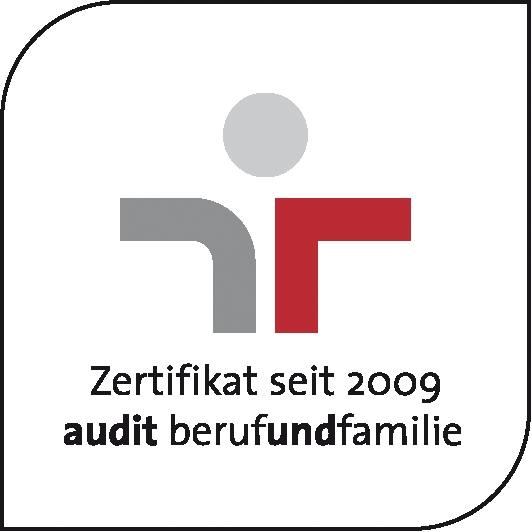 Dargestellt ist das Logo von Audit Beruf und Familie.