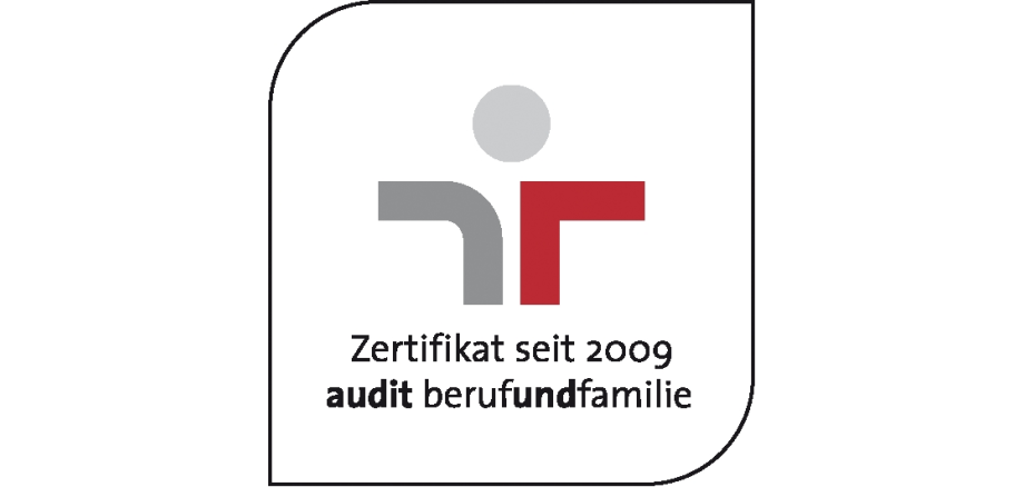 Dargestellt ist das Logo von Audit Beruf und Familie.