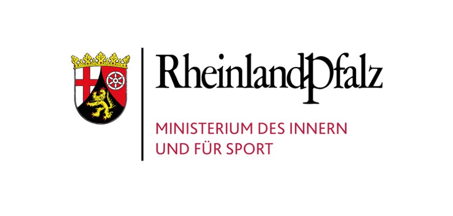 Logo des Ministeriums des Inneren und für Sport RLP