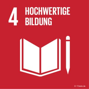 SDG-Logo Hochwertige Bildung