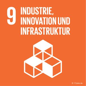SDG-Logo Industrie, Innovation und Infrastruktur