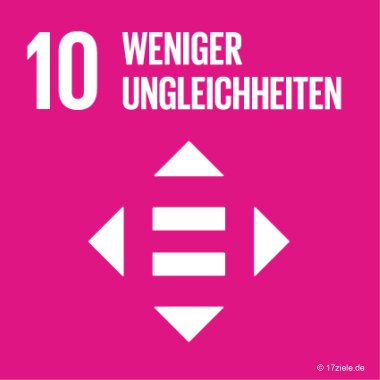 SDG-Logo Weniger Ungleichheiten