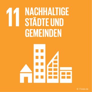 SDG-Logo Nachhaltige Städte und Gemeinden