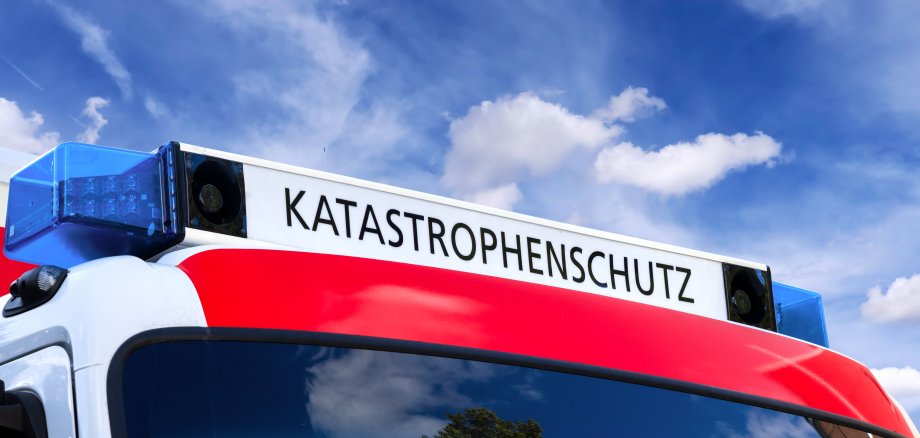 Einsatzfahrzeug mit der Aufschrift Katastrophenschutz