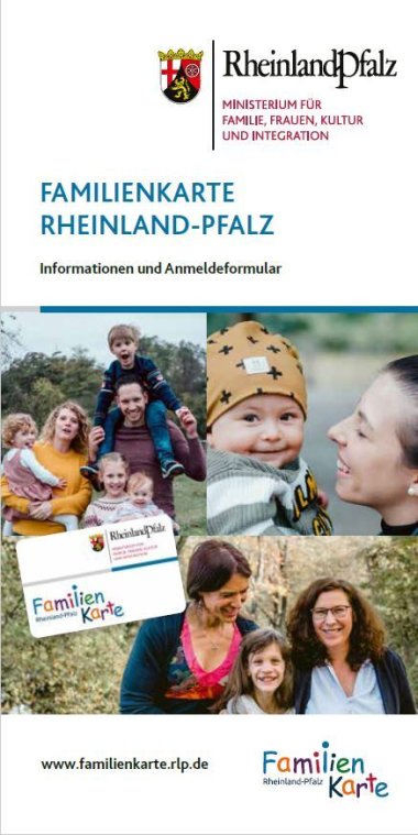 Flyeransicht Familienkarte RLP