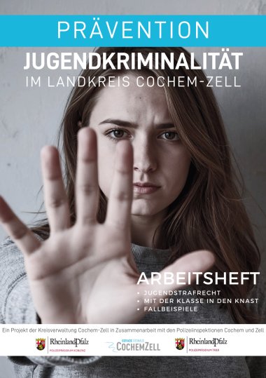 Titelseite der Informationsbroschüre - Jugendkriminalität im Landkreis Cochem-Zell.