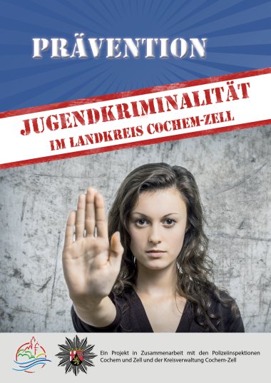 Titelseite der Informationsbroschüre - Jugendkriminalität im Landkreis Cochem-Zell.