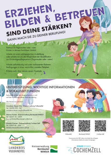 Flyer Tagespflege mit Ankündigung Infoabend am 16.01.2025