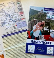 Gäste-Ticket Fahrplan-Flyer