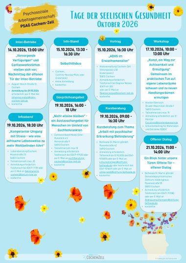 Programm Tage der seelischen Gesundheit 2026