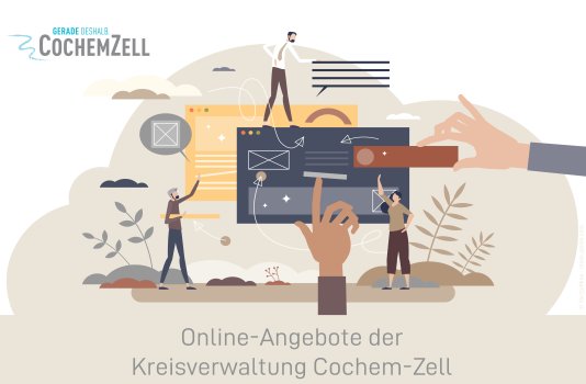 Symbolbild der Online-Angebote der Kreisverwaltung Cochem-Zell
